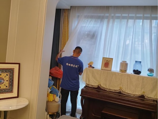 纳帕溪谷业主复购！格丽雅家政窗帘洗护全程实拍